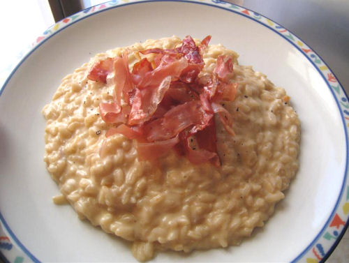 Risotto robiola e speck