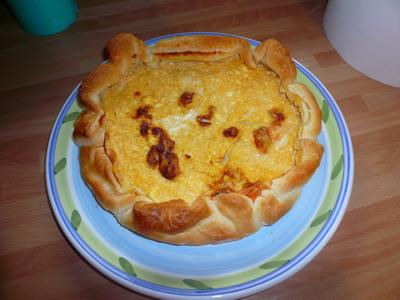 Torta salata alla zucca e gorgonzola