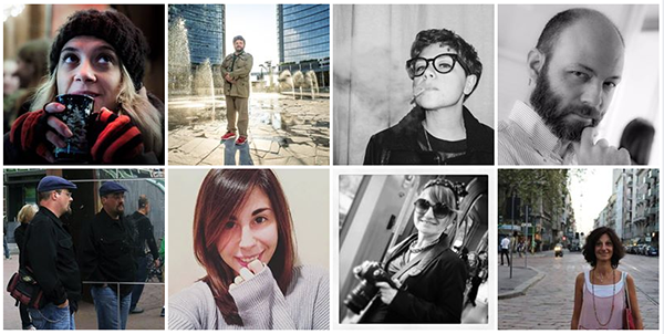 Progetto Umani a Milano: in questa foto sono ritratti i fotografi - Arca Onlus